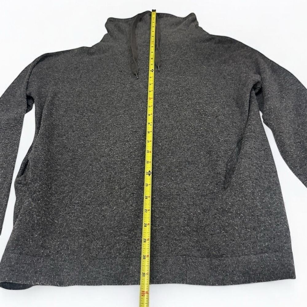 LUMIERE Women’s Cowl Turtleneck Gray Sweater Wity Pockets Small Gray - Picture 8 of 8